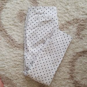 Zara polka dot pants with pockets